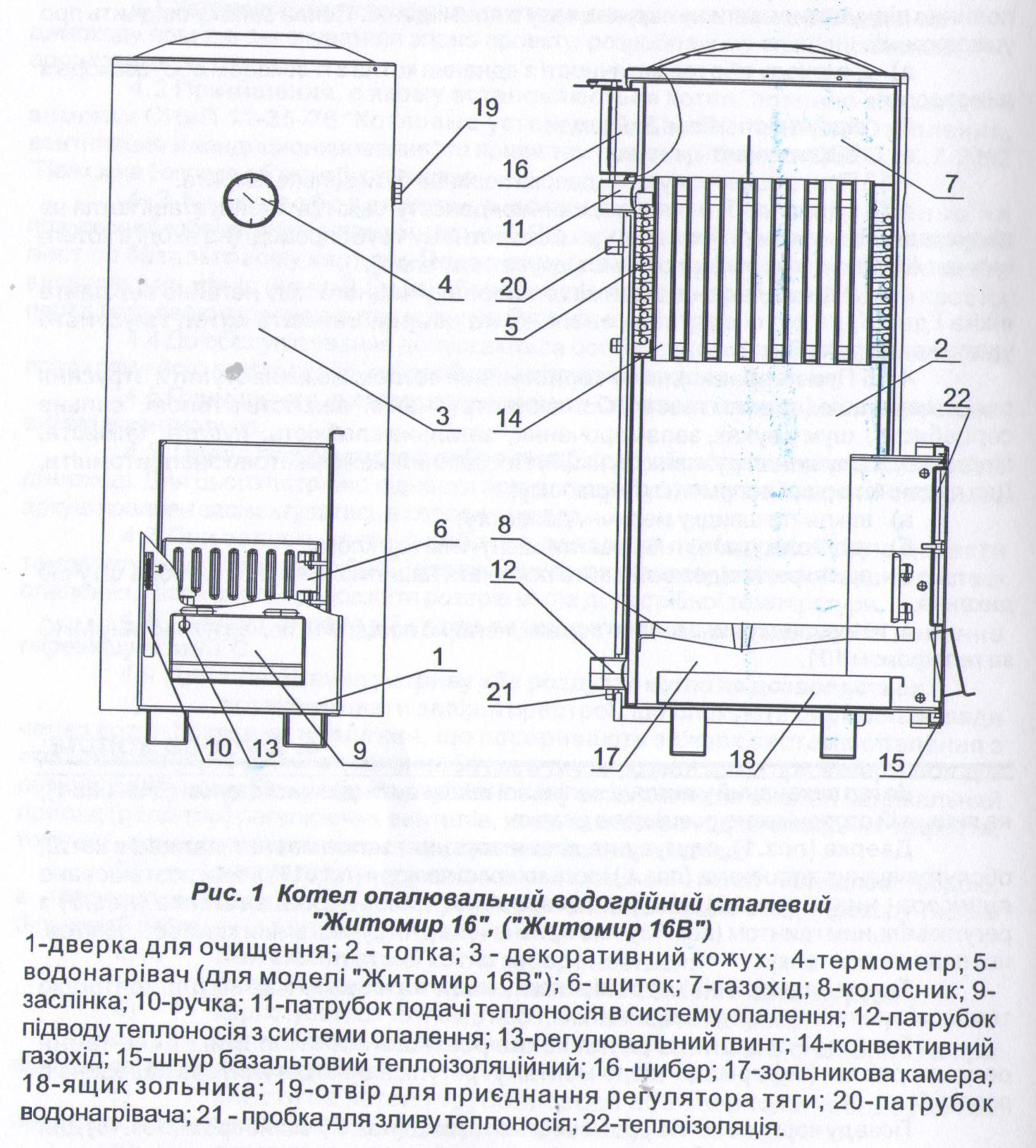 газовик котел инструкция