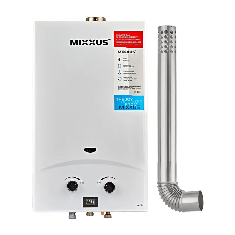 Купить газовую колонку турбо MIXXUS GWH-0710 BASIC TURBO 10 л/мин