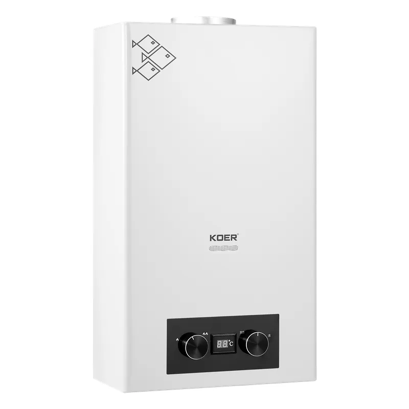 Колонка газова KOER KWH.G0110 WHITE димохідна автоматична 10 л/хв (колір білий) (KR5553)  - Колонки газові - Інтернет-магазин Газовик