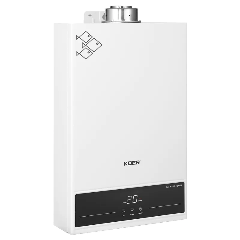 Колонка газовая KOER KWH.G0312 Turbo White турбированная 12 л/мин (KR5557) - Колонки газовые - Интернет-магазин Газовик