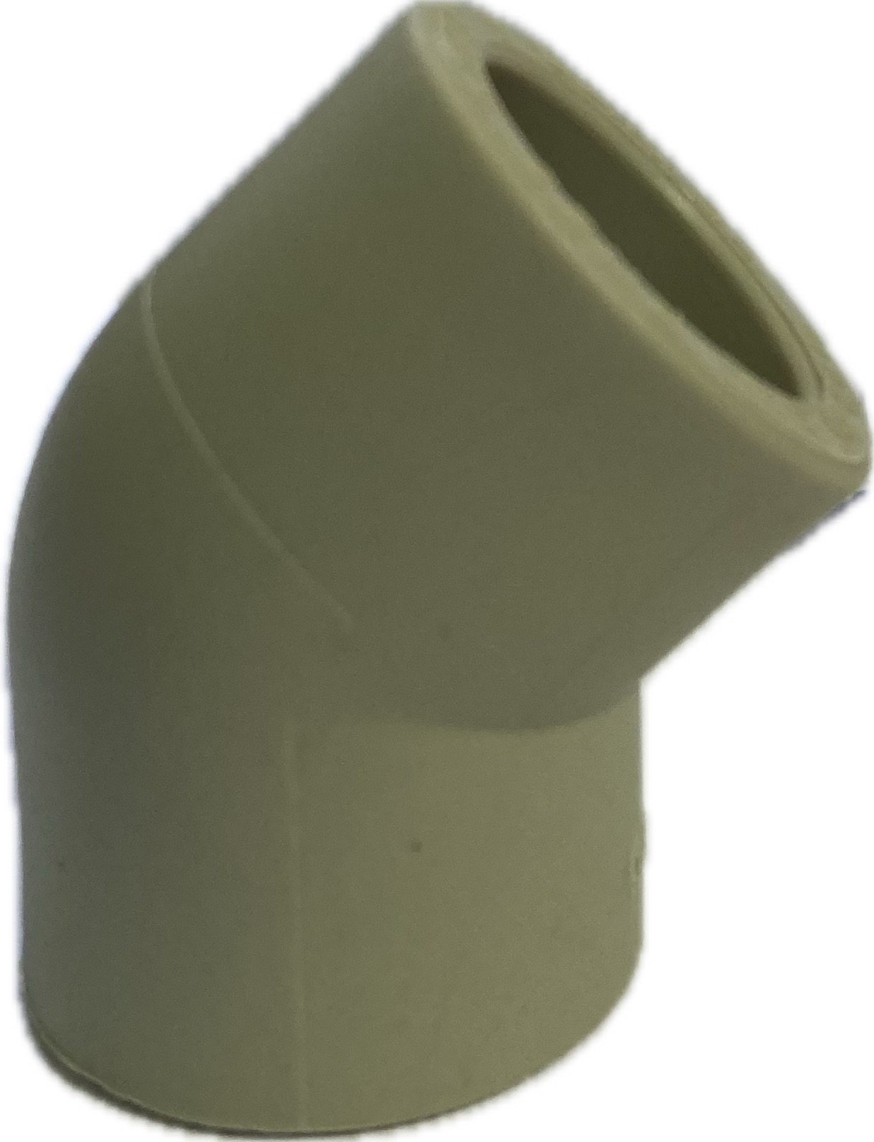 Куток поліпропіленовий SANICA 45° Ø40мм - Труби та фітинги - Інтернет-магазин Газовик