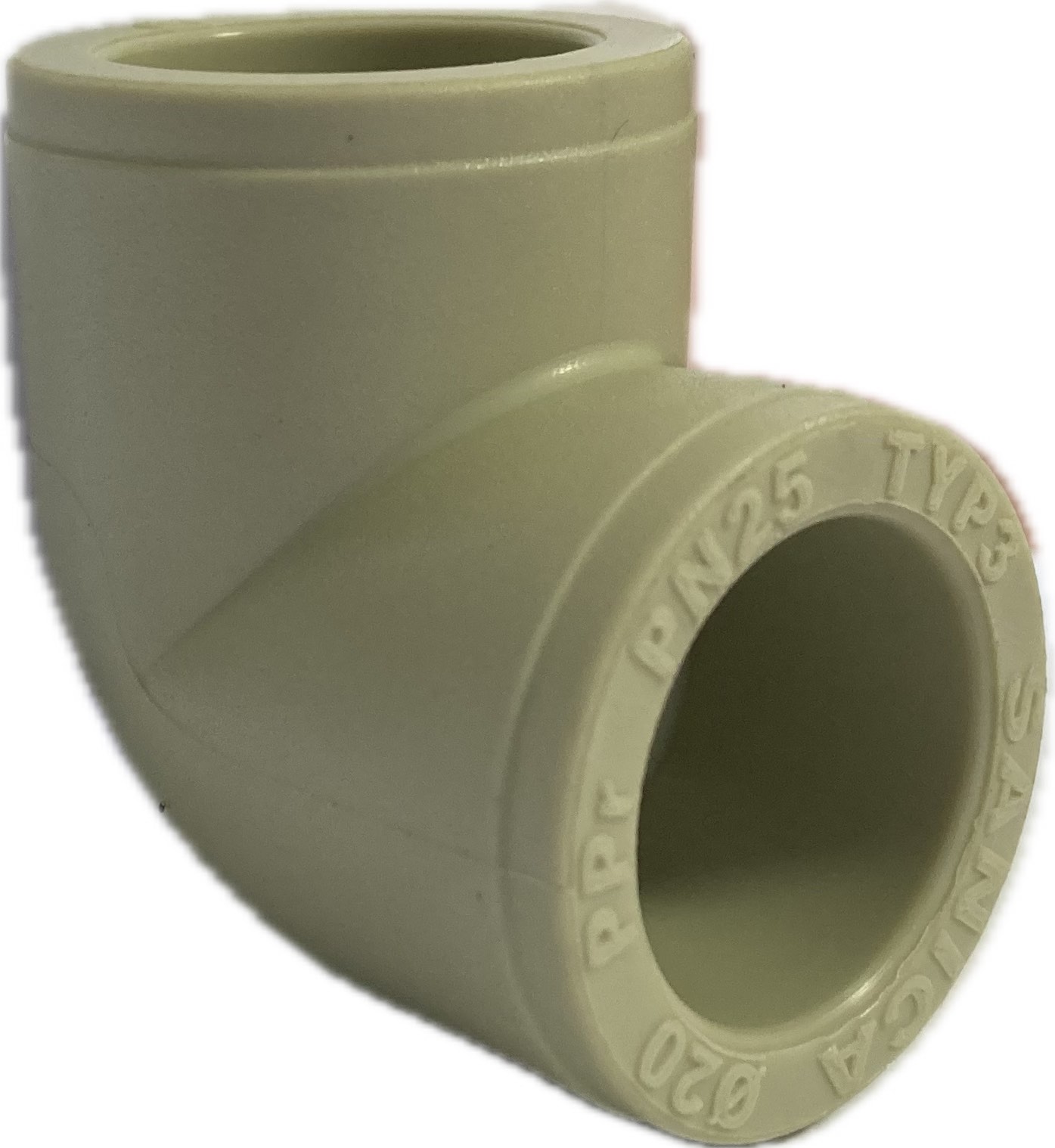 Куток поліпропіленовий SANICA 90° Ø20мм - Труби та фітинги - Інтернет-магазин Газовик