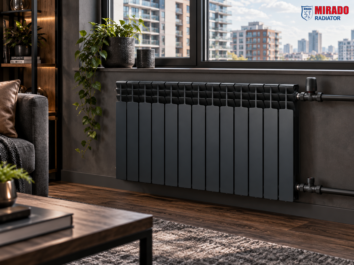 Радіатор біметалевий MIRADO 500×96 GRAPHITE (12 секцій) в інтернет-магазині Газовик Радіатор біметалевий MIRADO 500×96 GRAPHITE (12 секцій) - Радіатори - Інтернет-магазин Газовик