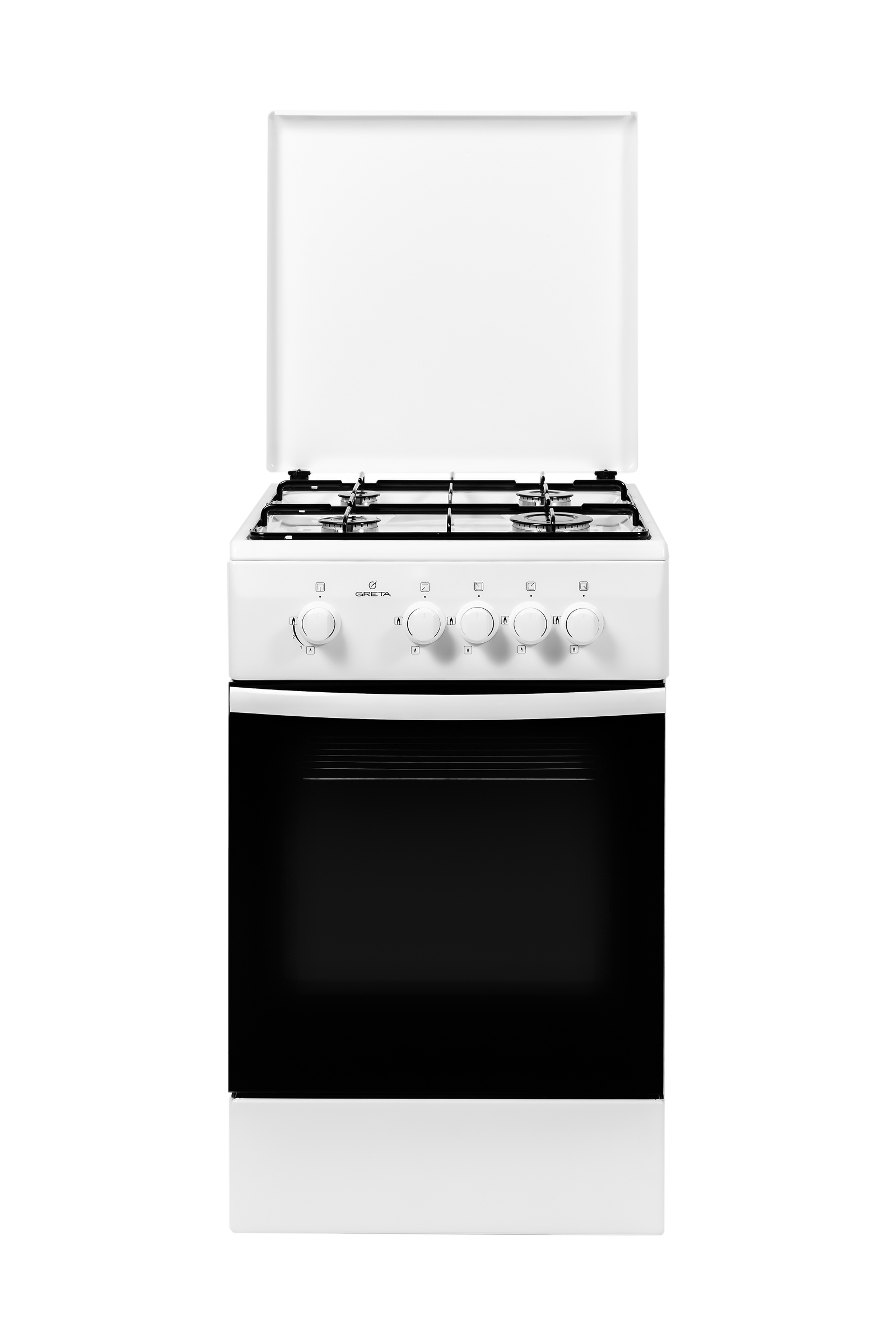 Плита газова GRETA 1470-16аа біла - Плити кухонні - Інтернет-магазин Газовик