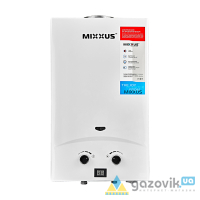Колонка газовая MIXXUS GWH-0110 BASIC WHITE дымоходная 10 л/хв (белый цвет) (WH0022) - Колонки газовые - 