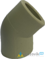 Куток поліпропіленовий SANICA 45° Ø20мм - Труби та фітинги - 