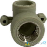 Куток комбінований з кріпленнямм SANICA ВР Ø25 3/4