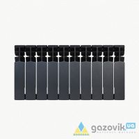 Радиатор биметаллический MIRADO 300×100 GRAPHITE (10 секций) - Радиаторы отопления - 