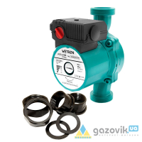 Насос циркуляційний WETRON 25–6/180 (774332) 100Вт Hmax 6м Qmax 50л/хв Ø1½" 180мм гайки Ø1" - Насоси - 