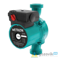 Насос циркуляційний WETRON 25–4/130 (774313) 75Вт Hmax 4м Qmax 45л/хв Ø1½" 130мм гайки Ø1" - Насоси - 