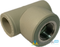 Трійник комбінований SANICA ВР Ø32 3/4" - Труби та фітинги - 