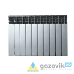 Радіатор біметалевий MIRADO 500×96 SILVER (10 секцій) - Радіатори - Інтернет-магазин Газовик - зменшена копія